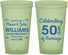 Custom Anniversary 22 oz Glow In The Dark Cups - 50 Years Of Marriage | 80017