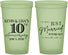 Custom Anniversary 22 oz Glow In The Dark Cups - 10 Years Down | 80020