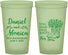 Custom Anniversary 22 oz Glow In The Dark Cups - 25th Wedding | 80022