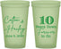 Custom Anniversary 22 oz Glow In The Dark Cups - Just Married 10 Years Ago | 80030