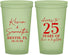 Custom Anniversary 22 oz Glow In The Dark Cups - 25 Years Of Marriage | 80032