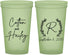 Custom Wedding 22 oz Glow In The Dark Cups - Monogram | 803