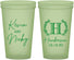 Custom Wedding 22 oz Glow In The Dark Cups - Monogram | 805