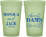 Custom Wedding 22 oz Glow In The Dark Cups - About Damn Time | 809
