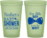 Custom Baby Shower 22 oz Glow In The Dark Cups - Little Boy Is On The Way | 90005