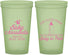 Custom Baby Shower 22 oz Glow In The Dark Cups - Drink Baby In Pink | 90014