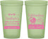 Custom Baby Shower 22 oz Glow In The Dark Cups - Little Lady On The Way | 90023