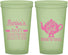 Custom Baby Shower 22 oz Glow In The Dark Cups - Baby Girl Is Brewing | 90034