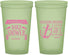 Custom Baby Shower 22 oz Glow In The Dark Cups - Anchors Aweigh Little Girl | 90056