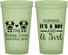 Custom Baby Shower 22 oz Glow In The Dark Cups - Twins Baby Cows | 90067