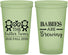 Custom Baby Shower 22 oz Glow In The Dark Cups - Twins Baby Monkeys | 90068
