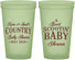 Custom Baby Shower 22 oz Glow In The Dark Cups - Boot Scootin | 90100