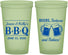 Custom Baby Shower 22 oz Glow In The Dark Cups - Beers Bbq Babies | 90111