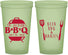 Custom Baby Shower 22 oz Glow In The Dark Cups - Beers Bbq Babies | 90112