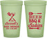 Custom Baby Shower 22 oz Glow In The Dark Cups - Beers Bbq Babies | 90113