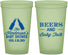 Custom Baby Shower 22 oz Glow In The Dark Cups - Beers And Baby Talk | 90117