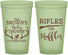 Custom Baby Shower 22 oz Glow In The Dark Cups - Rifles Or Ruffles | 90122