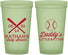 Custom Baby Shower 22 oz Glow In The Dark Cups - Baseball Little Batter | 90136