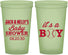 Custom Baby Shower 22 oz Glow In The Dark Cups - Baseball Its A Boy | 90143