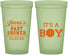 Custom Baby Shower 22 oz Glow In The Dark Cups - Basketball Its A Boy | 90144