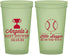 Custom Baby Shower 22 oz Glow In The Dark Cups - Baseball Little Slugger | 90145