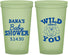 Custom Baby Shower 22 oz Glow In The Dark Cups - Lion Wild About You | 90186