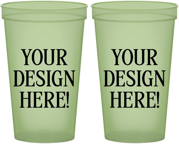 22 oz Glow In The Dark Cups - Design Your Own