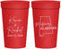 Personalized Wedding 32 oz Stadium Cups - Alabama | 100
