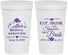 Personalized Bridal Shower 32 oz Stadium Cups - Eat Drink Shower Bride | 100002