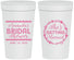 Personalized Bridal Shower 32 oz Stadium Cups - She's Getting Married | 100003