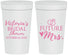 Personalized Bridal Shower 32 oz Stadium Cups - Future Mrs | 100012