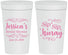 Personalized Bridal Shower 32 oz Stadium Cups - Sip Sip Hooray | 100016