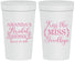 Personalized Bridal Shower 32 oz Stadium Cups - Kiss The Miss Goodbye | 100017