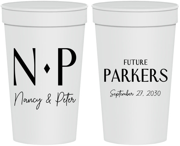 Personalized Engagement 32 oz Stadium Cups - Future | 10010