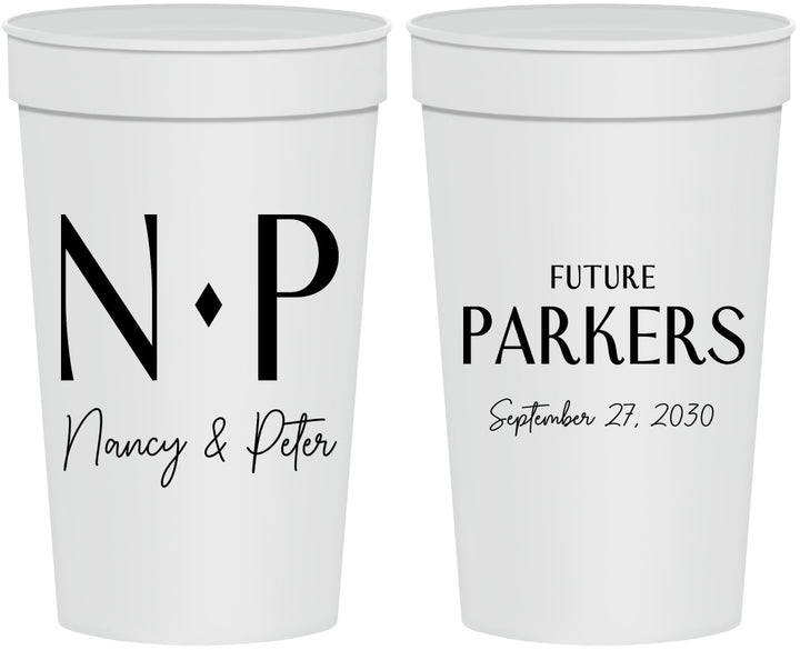 Personalized Engagement 32 oz Stadium Cups - Future | 10010