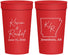 Personalized Wedding 32 oz Stadium Cups - Arkansas | 103