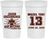 Personalized Bar Mitzvah 32 oz Stadium Cups - 13th Birthday Football | 110002