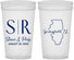 Personalized Wedding 32 oz Stadium Cups - Illinois | 112