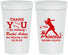 Personalized Bat Mitzvah 32 oz Stadium Cups - 12th Birthday Softball | 120011