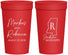Personalized Wedding 32 oz Stadium Cups - Mississippi | 123
