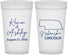 Personalized Wedding 32 oz Stadium Cups - Nebraska | 126
