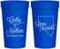 Personalized Wedding 32 oz Stadium Cups - Nevada | 127