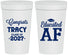 Personalized Graduation 32 oz Stadium Cups - Class Of 2027 Educated Af | 130015
