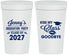 Personalized Graduation 32 oz Stadium Cups - Class Of 2027 Kiss Class Goodbye | 130028
