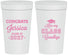Personalized Graduation 32 oz Stadium Cups - Class Of 2027 Kiss Class Goodbye | 130029