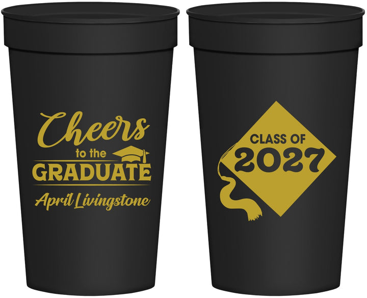 Personalized Graduation 32 oz Stadium Cups - Class Of 2027 Tassel Hassel | 130033