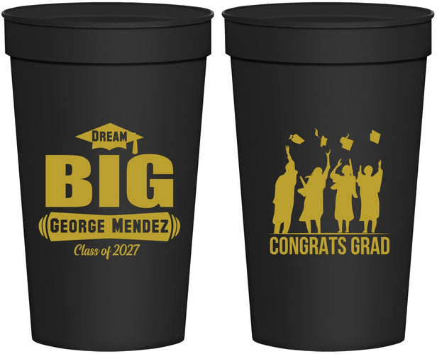 Personalized Graduation 32 oz Stadium Cups - Class Of 2027 Dream Big | 130039