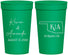 Personalized Wedding 32 oz Stadium Cups - Oklahoma | 135