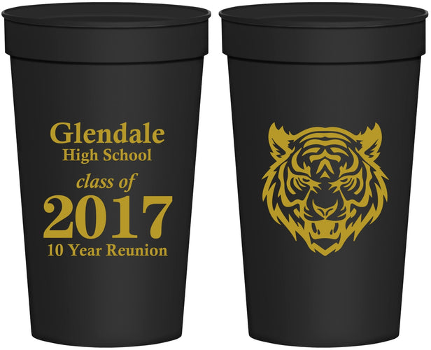 Personalized Class Reunion 32 oz Stadium Cups - Class Of 2017 10 Year | 140000
