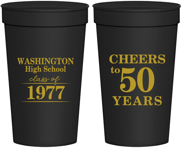 Personalized Class Reunion 32 oz Stadium Cups - Class Of 1977 50 Year | 140004
